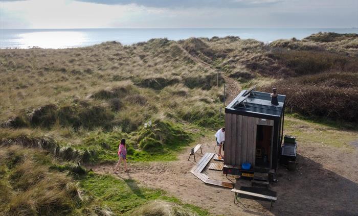 Sauna at the beach Porth Tyn Tywyn
